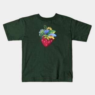 Cute Cottagecore Heart Kids T-Shirt